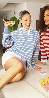 Channel Blue Rugby Top